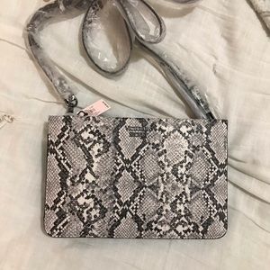 Victoria’s Secret gray for snake skin bag